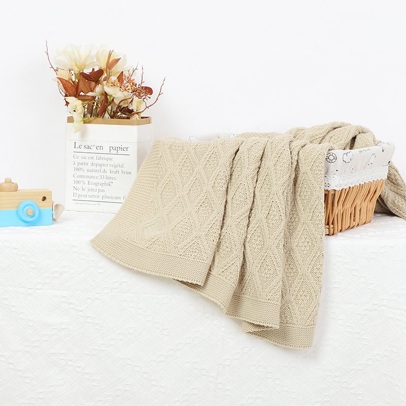 Newborn Knitted OEKO TEX Baby Blankets Mimixiong