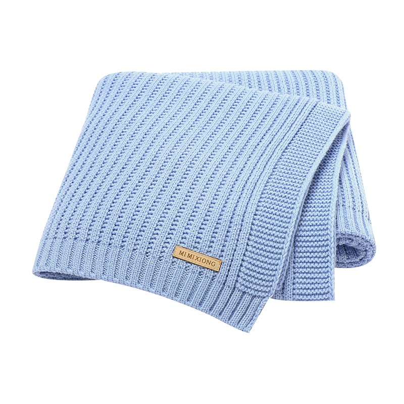 Wholesale Lightweight Solid Color Knitted Blanket Mimixiong