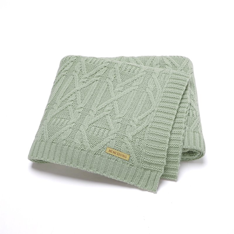 OEM Baby Knitted Swaddle Bed Sheets Blanket Mimixiong