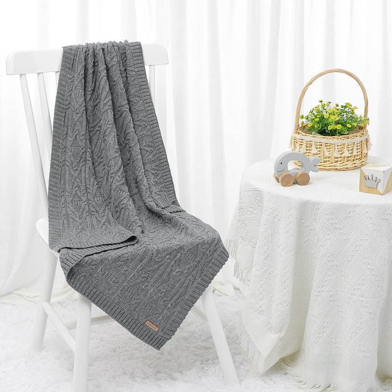 OEM Baby Knitted Swaddle Bed Sheets Blanket Mimixiong