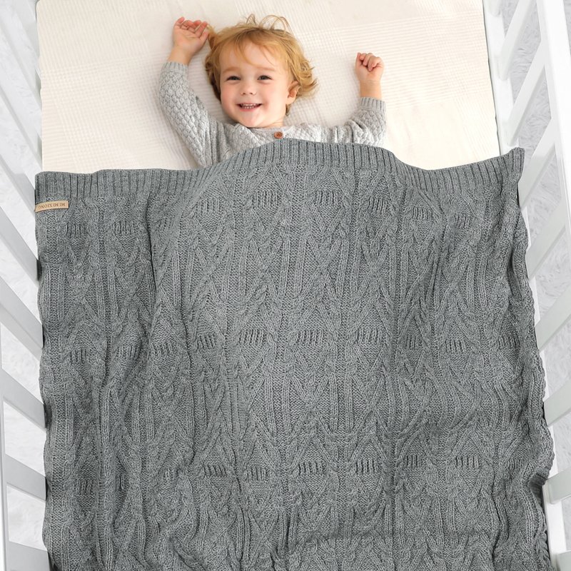 OEM Baby Knitted Swaddle Bed Sheets Blanket Mimixiong