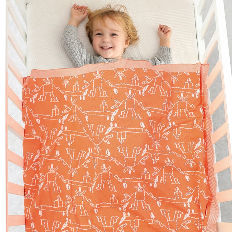 Cotton Knitted Comfortable Baby Blanket Mimixiong
