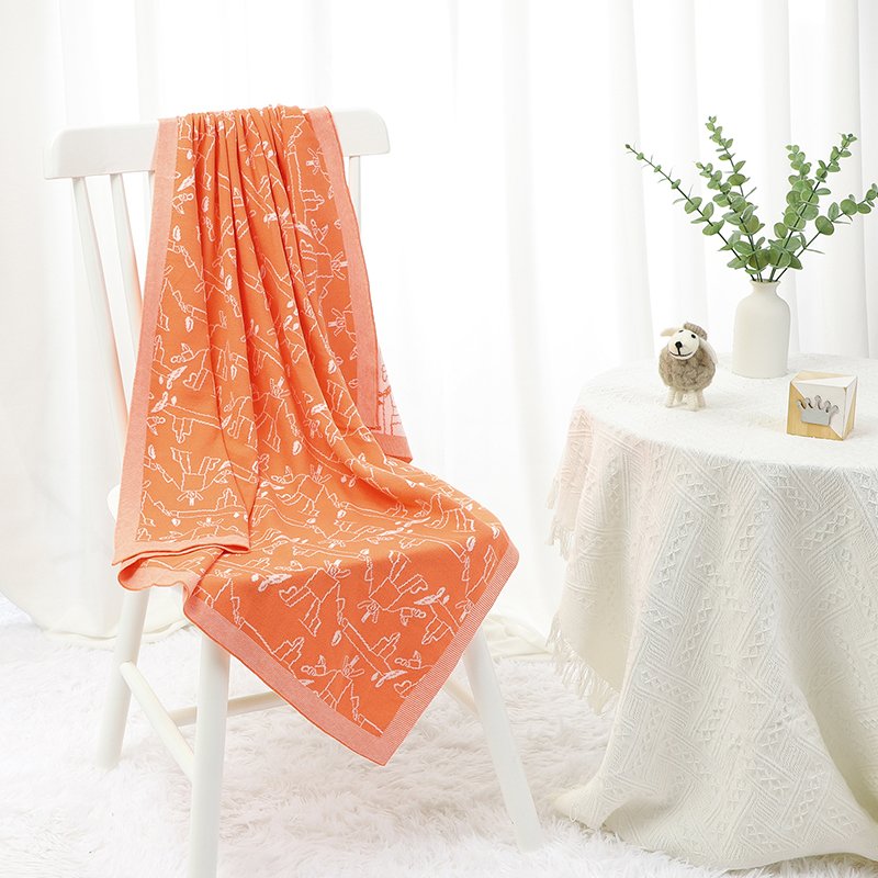 Cotton Knitted Comfortable Baby Blanket Mimixiong