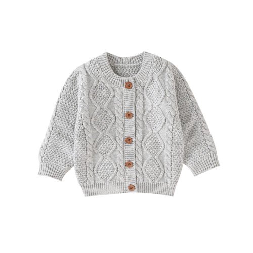 2024 Mimixiong Baby Clothing Girl Boy Solid Color Sweaters Outwear Baby Kid Knitted Clothes Coats