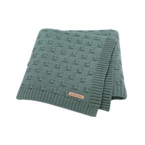 Solid Cotton Yarn Baby Knitted Blanket Mimixiong