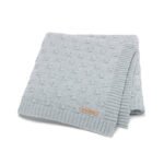 Solid Cotton Yarn Baby Knitted Blanket Mimixiong