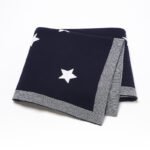 Newborn Babi Reversible Stars Knitted Blanket Mimixiong