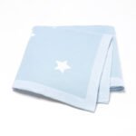 Newborn Babi Reversible Stars Knitted Blanket Mimixiong