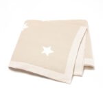 Newborn Babi Reversible Stars Knitted Blanket Mimixiong