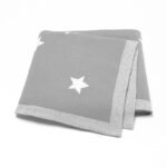 Newborn Babi Reversible Stars Knitted Blanket Mimixiong