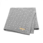 Knitted Baby Swaddle Blanket Dot Pattern Mimixiong