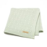 Knitted Baby Swaddle Blanket Dot Pattern Mimixiong
