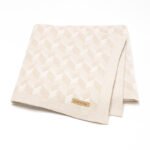 Knitted Newborn Throw Blanket Plaid Striped Mimixiong
