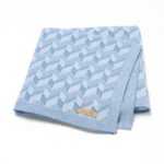 Knitted Newborn Throw Blanket Plaid Striped Mimixiong