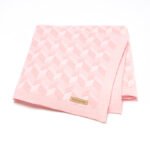Knitted Newborn Throw Blanket Plaid Striped Mimixiong