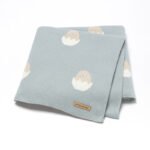 Low MOQ 100%Cotton Knitted Baby Blankets Mimixiong