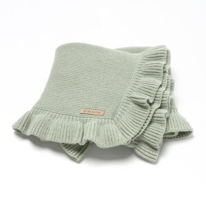 82W1318浅绿 (1) Soft Beautiful Pattern Knitted Baby Blankets Mimixiong