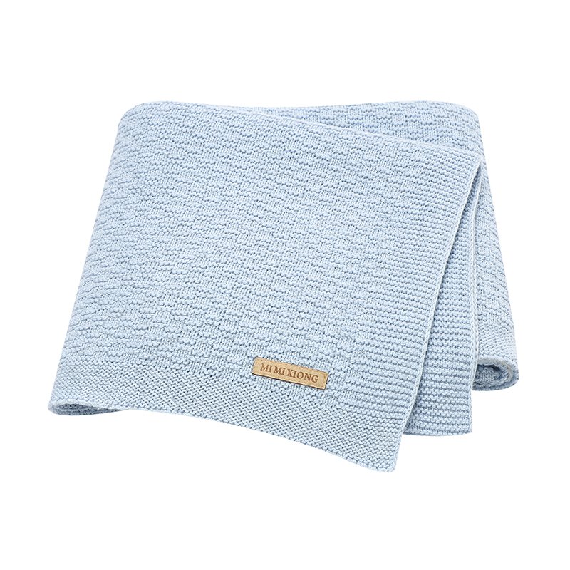 Solid Plaid Pattern Newborn Bedding Blanket Mimixiong