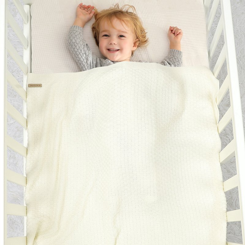 Solid Plaid Pattern Newborn Bedding Blanket Mimixiong