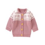 Baby Boutique Kids Long Sleeve Button Sweater Cardigan Mimixiong