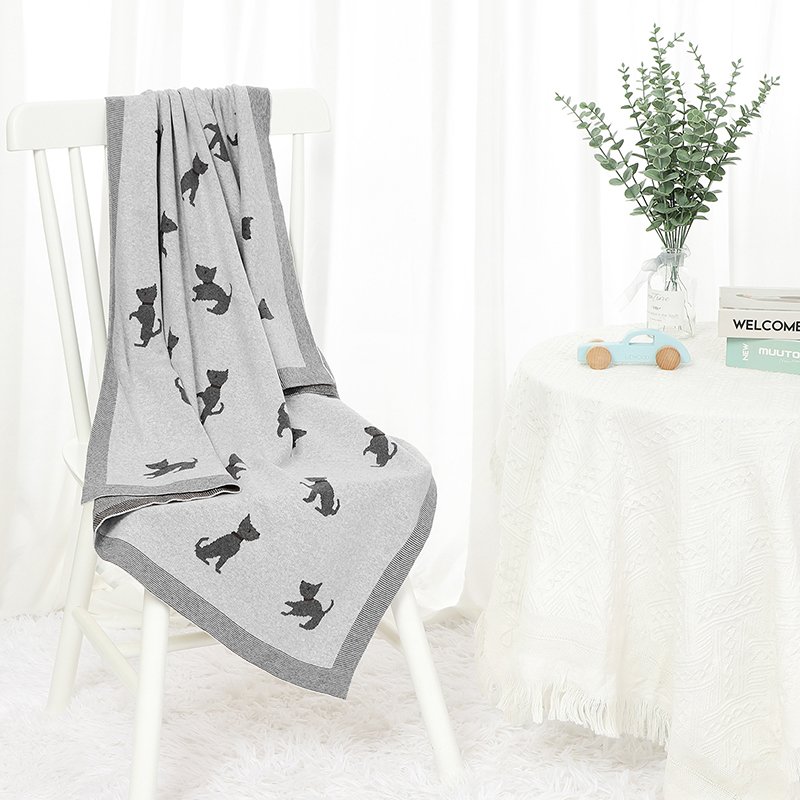 Newborn Baby Blanket Cotton Animal Pattern Mimixiong