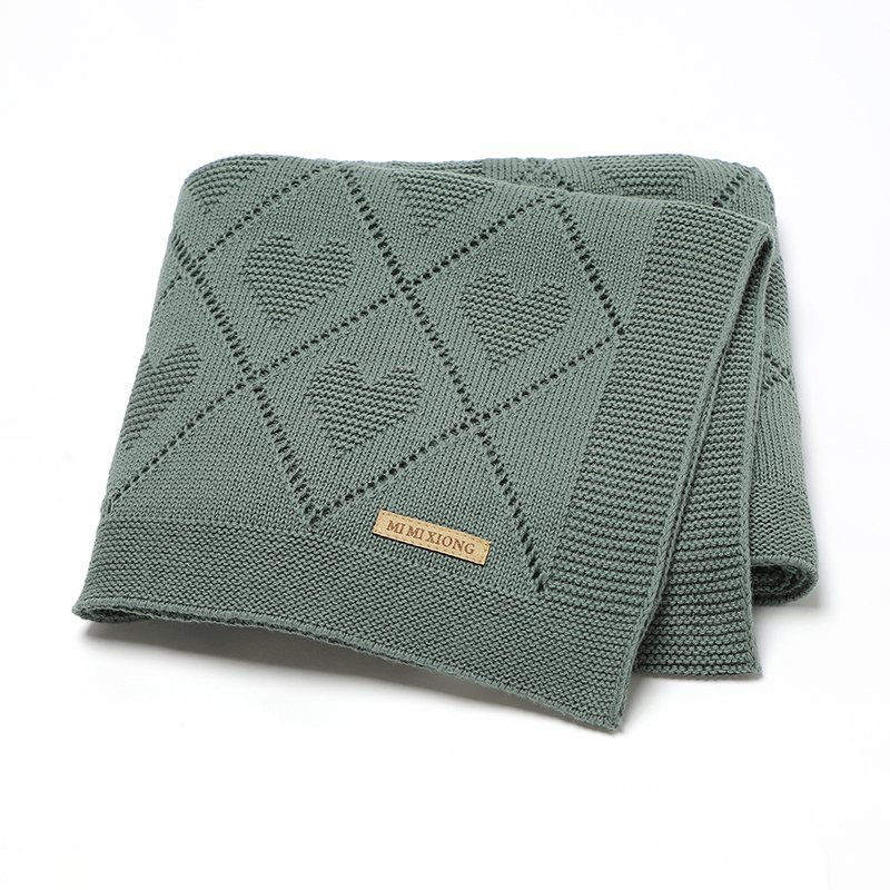 New Arrivals Knitted Baby Blankets Customizable Mimixiong