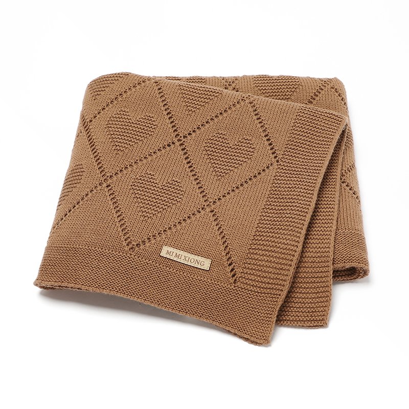 New Arrivals Knitted Baby Blankets Customizable Mimixiong