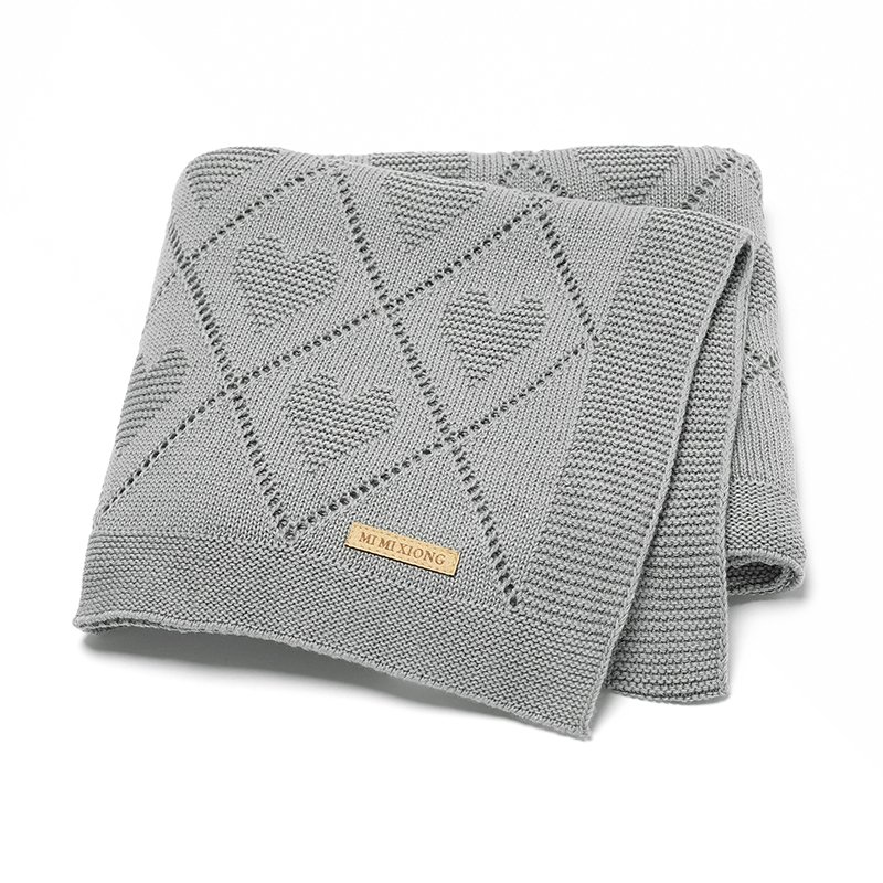 New Arrivals Knitted Baby Blankets Customizable Mimixiong
