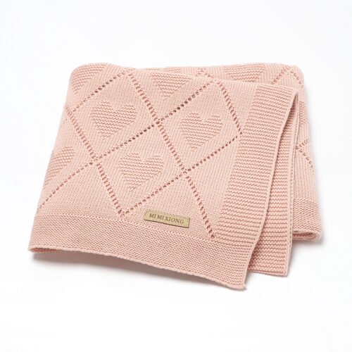 New Arrivals Knitted Baby Blankets Customizable Mimixiong