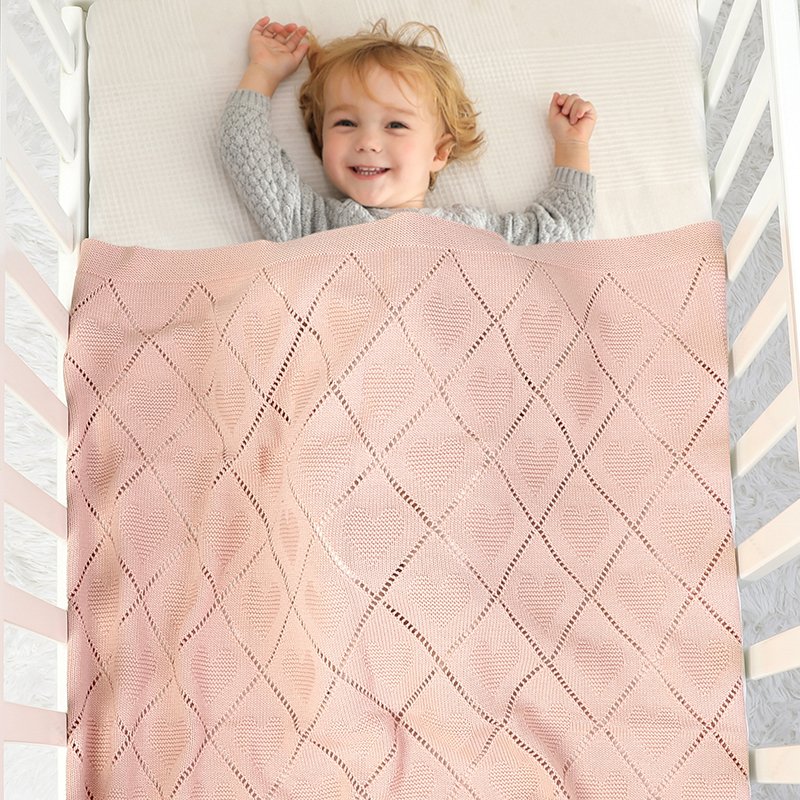 New Arrivals Knitted Baby Blankets Customizable Mimixiong