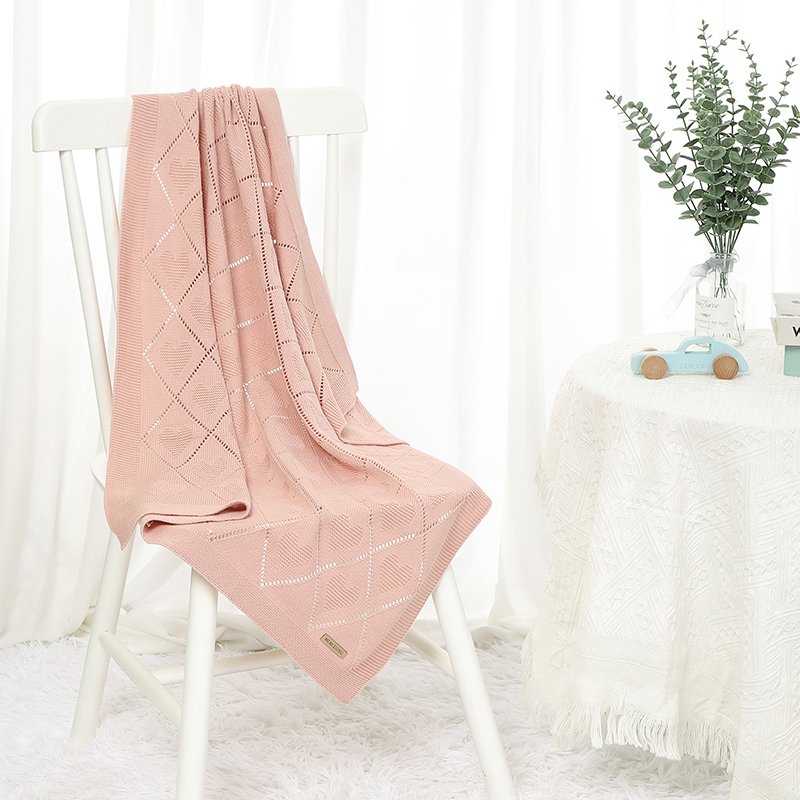New Arrivals Knitted Baby Blankets Customizable Mimixiong