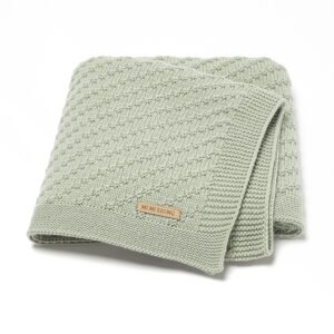 Solid Newborn Baby Gift Knitted Blanket Mimixiong