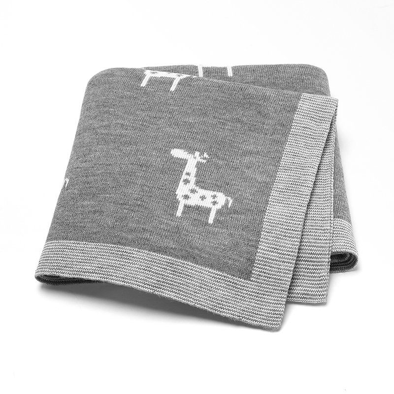 Acrylic Soft Baby Blanket Animal Pattern Mimixiong