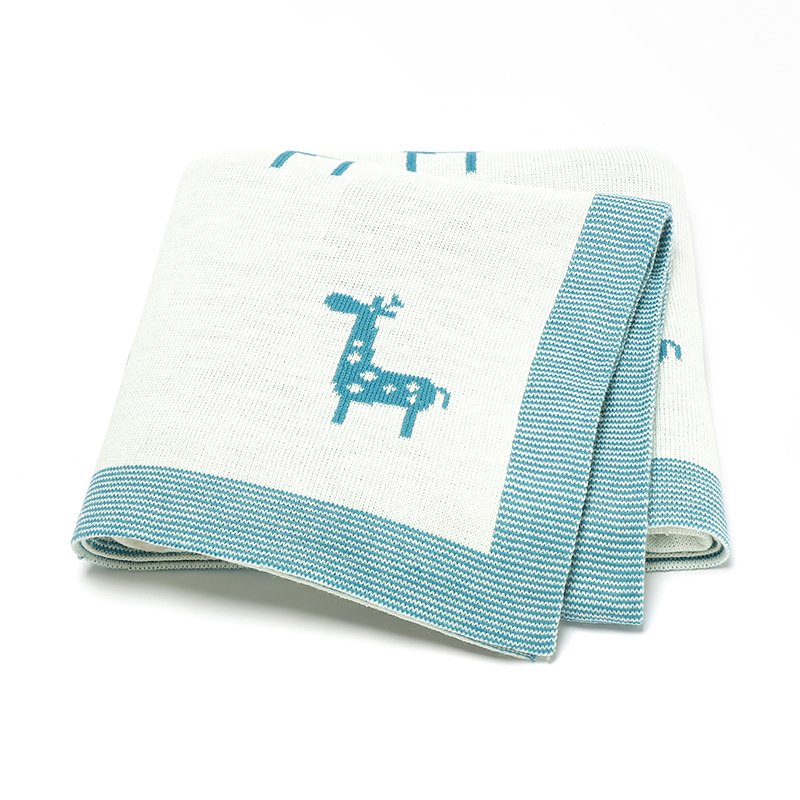 Acrylic Soft Baby Blanket Animal Pattern Mimixiong