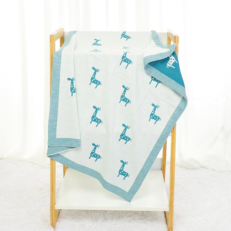Acrylic Soft Baby Blanket Animal Pattern Mimixiong
