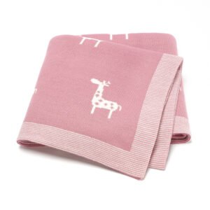 Acrylic Soft Baby Blanket Animal Pattern Mimixiong