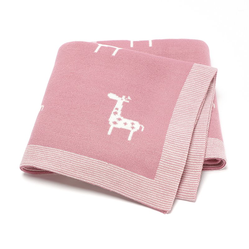 Acrylic Soft Baby Blanket Animal Pattern Mimixiong