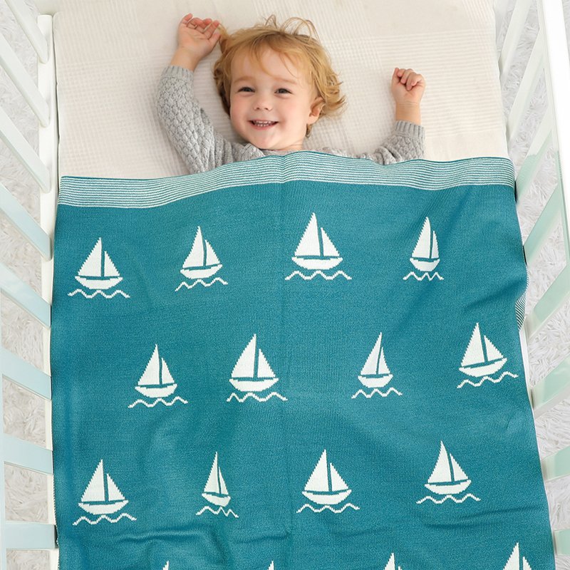 Knitted Acrylic Baby Swaddle Blanket Mimixiong