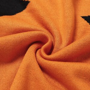 Halloween Pumpkin Pattern Baby Knitted Blankets Mimixiong
