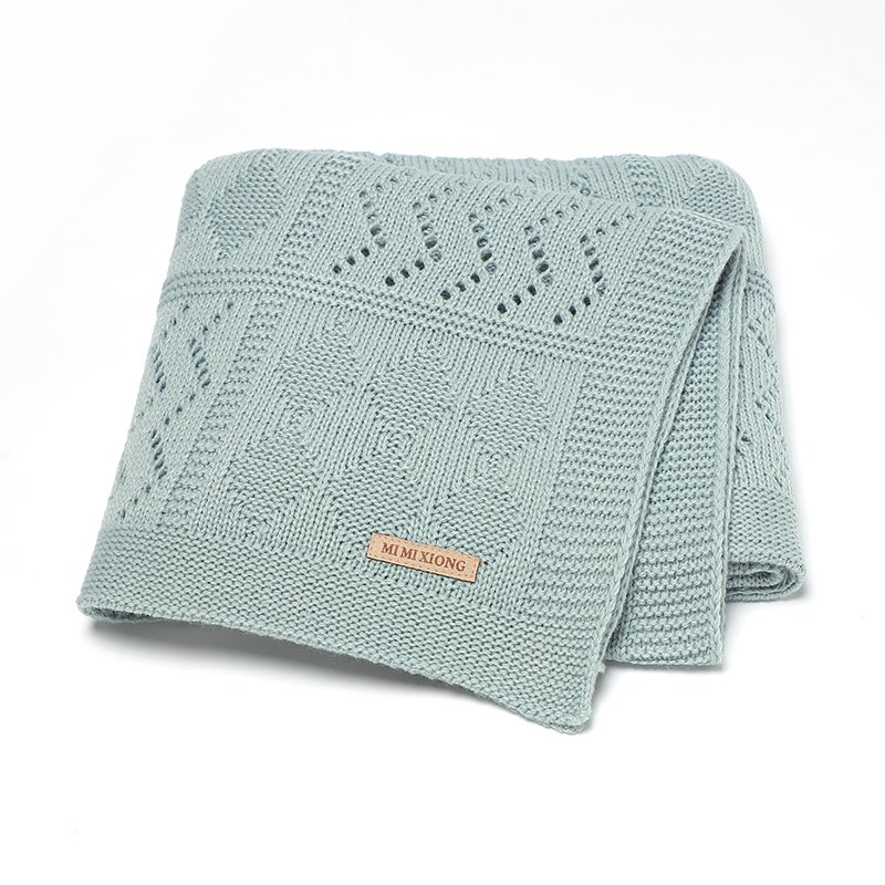 Tex Knitted Newborn Baby Blankets Mimixiong
