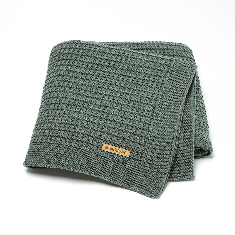 Solid Plaid Babi Throw Blanket Outdoor Mimixiong