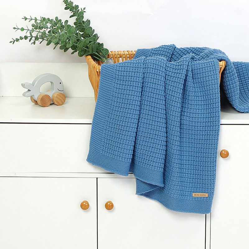 Solid Plaid Babi Throw Blanket Outdoor Mimixiong