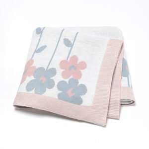 Sweet Floral Print Baby Security Blanket Mimixiong