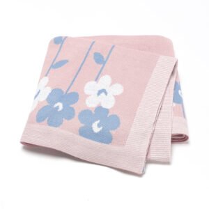 Sweet Floral Print Baby Security Blanket Mimixiong