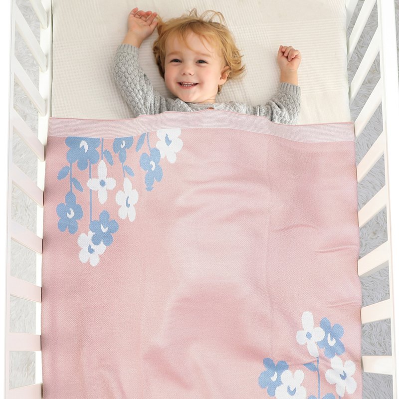 Sweet Floral Print Baby Security Blanket Mimixiong