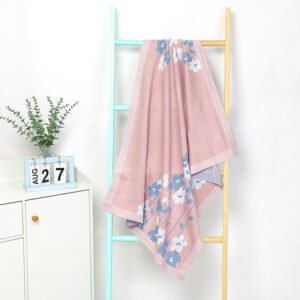 Sweet Floral Print Baby Security Blanket Mimixiong