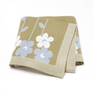 Sweet Floral Print Baby Security Blanket Mimixiong