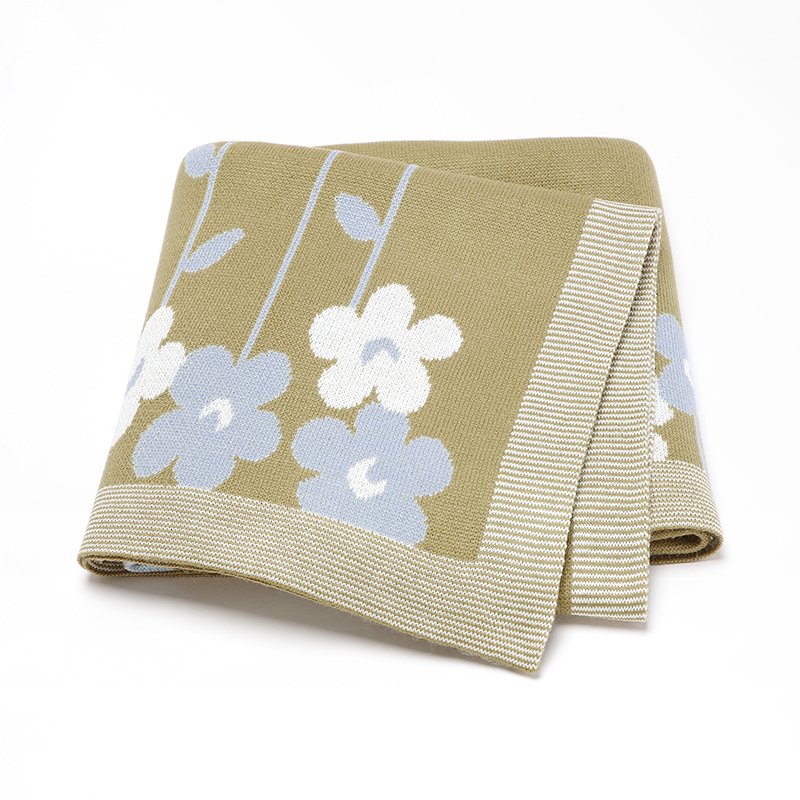 Sweet Floral Print Baby Security Blanket Mimixiong