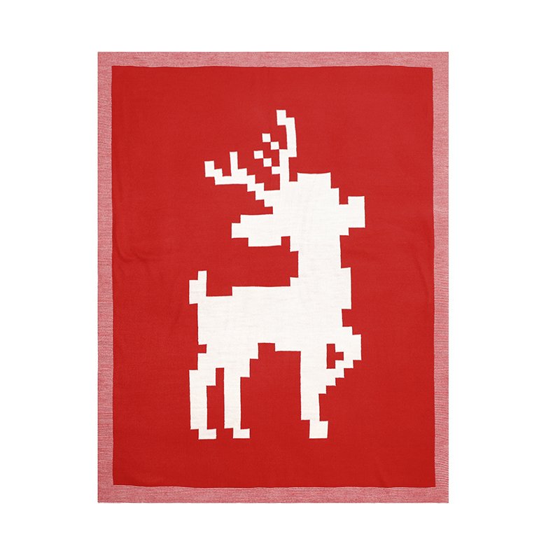 Wholesale Deer Pattern Christmas Style Baby Blanket Mimixiong