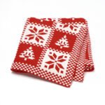 Customized Knitted Christmas Decorating Baby Blankets Mimixiong